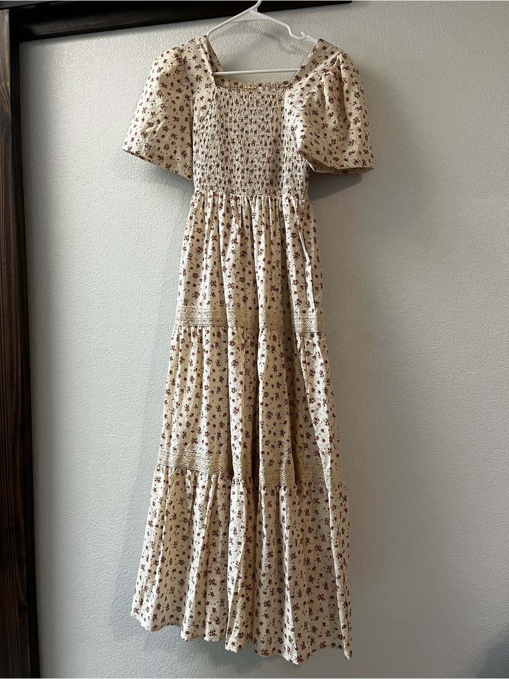 Gorgeous Floral Cotton Smocked Maxi Dress